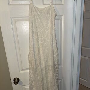 Petal & Pup Cream Lace Dress